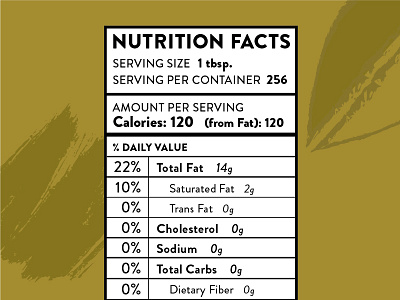 International Collection Nutrition Label