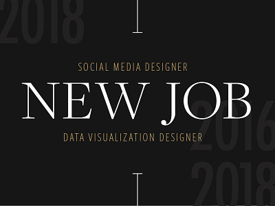 New Job design new job typography