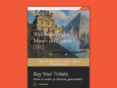 Louvre Redesign mobile museum website musée du louvre paris redesign responsive design
