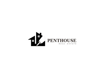 Penthouse real estate logo app branding design graphic design illustration logo typography ui ux vector