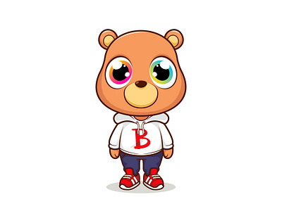 Brown bear mascot