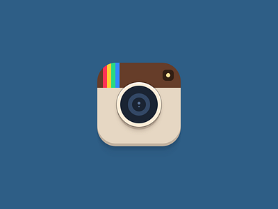 Instagram for iOS 7 app flat icon instagram ios7 redesign