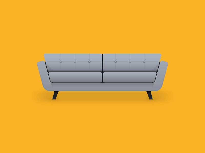 My Furniture bed couch desk dresser furniture illustrator media console midcentury modern workspace