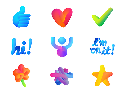New Stickers for M ai assistant m stickers