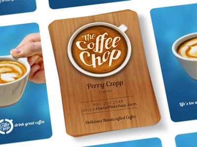 The Coffee Chop Business Cards business cards coffee