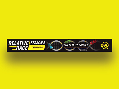 Relative Race Season 5 Web Ad advertising bannerad byutv webad