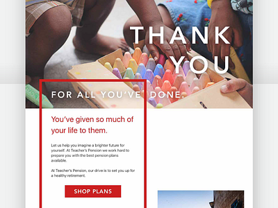 'Thank You' Email Design design digitalmarketing emailmarketing g23 graphicdesign gravity23 marketing newsletter red