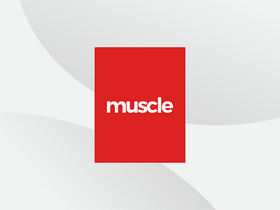 muscle Logo curves design development flat gradient graphicdesign logo minimalism muscle simplistic straightlines us