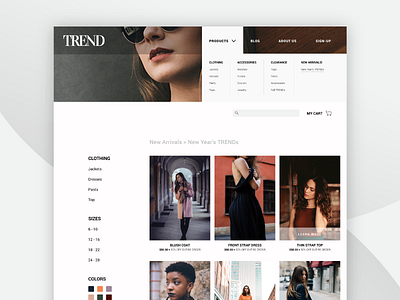 TREND Shopify Template — Product Page ecommerce shopify softwaredevelopment template uxdesign
