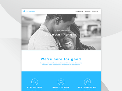 Encompass Homepage Design design encompass ux websitedesign