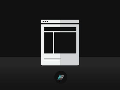 "Webpage" Themed Icon creative creativeagency flat flatshadows graphicdesign gray grey icon icondesign minimalism simple simplistic