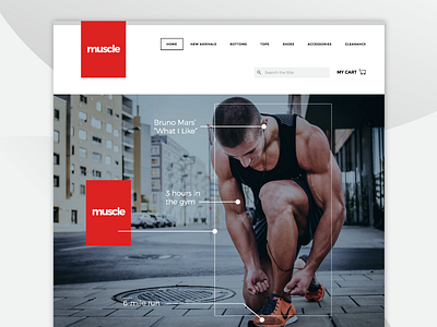 muscle Home Page Design