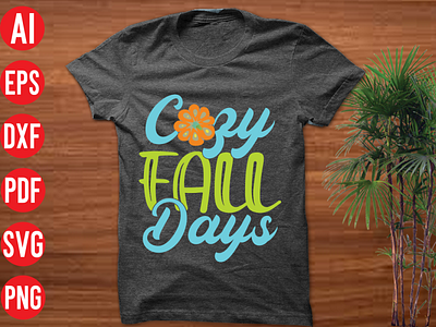 Cozy fall days SVG design 3d animation branding cozy fall days svg design graphic design logo motion graphics ui