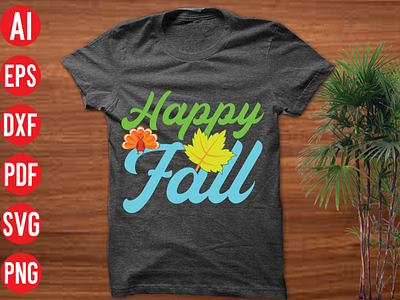 Happy fall SVG design 3d animation branding graphic design happy fall svg design logo motion graphics ui