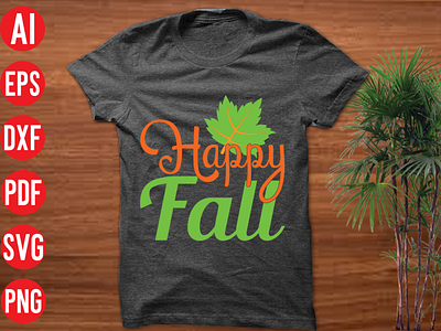 Happy fall SVG design 3d animation graphic design happy fall svg design logo ui