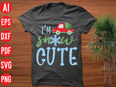 I'M SNOW CUTE SVG DESIGN 3d animation branding graphic design illustration im snow cute svg design logo motion graphics ui vector