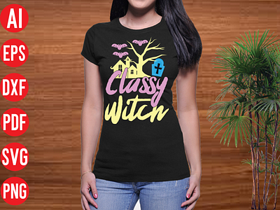 Classy witch SVG design