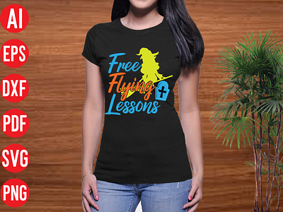 Free flying lessons SVG design