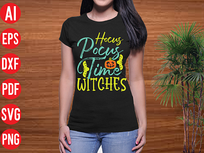 Hocus pocus time witches SVG design