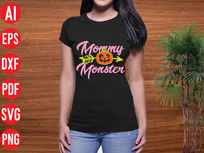 Mommy monster SVG design