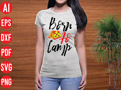 Born to Camp SVG design 3d animation born to camp svg design branding design graphic design illustration logo motion graphics vector