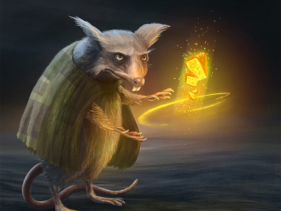 Cheesemaker character cheese conceptart creature digitalpainting fantasy illustration magic rat