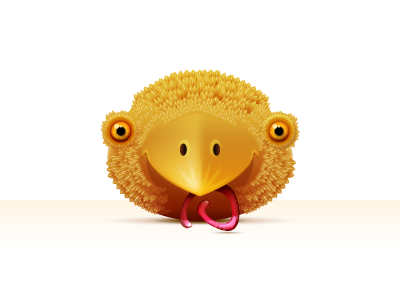 Birdie art bird character creature illustration vector yellow