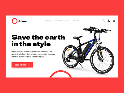 Bikes website redesign concept