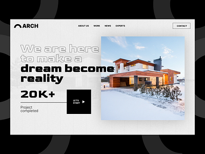 ARCH - Architecture homepage concept architecture banner design graphic homepage inspiration ui uxui webpage website websitedesign