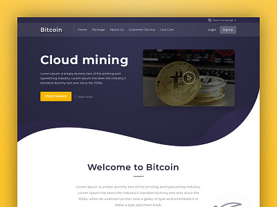 Bitcoin Small bitcoin cloud mining homepage mainbanner