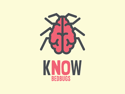 Know Bedbugs Logo graphic design illustration logo design typography