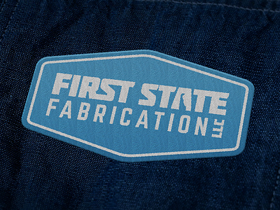 First State Fabrication Embroidered Patch apparel embroidered logo design patch typography