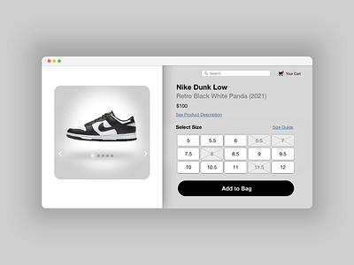 DAY 012 - E-COMMERCE SHOP 100dayuichallenge adobexd dailyui design ecommerce ecommerceshop nike shoe shop uidesign uxdesign uxui wireframe