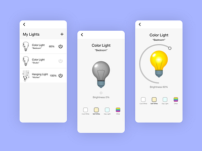 DAY 015 - ON/OFF SWITCH 100dayuichallenge adobexd dailyui design lightswitch onoffswitch uidesign uxdesign uxui wireframe