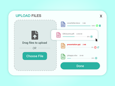 DAY 031 - FILE UPLOAD 100dayuichallenge adobexd dailyui design file fileupload uidesign upload uxdesign uxui wireframe