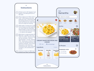 DAY 040 - RECIPE 100dayuichallenge adobexd cooking dailyui design macncheese recipe recipes uidesign uxdesign uxui wireframe