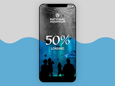 DAY 076 - LOADING... 100dayuichallenge adobexd aquarium dailyui design loading loadingscreen logo nationalaquarium uidesign uxdesign uxui wireframe