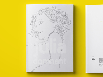 Julia Domna(nt) art book cover illustration minimal print wacom