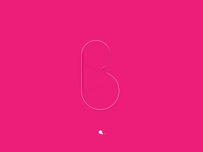 B art beauty illustration logo minimal product design space typography ui warmup