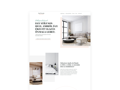 WordPress website development for Kiss Dorottya Interior Design elementor