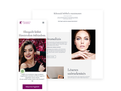 WordPress website development for Ági Cosmetics & PMU elementor