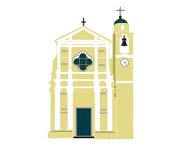 Chiesa di Nozarego church event church illustration digital illustration illustration nozarego vector art vector church