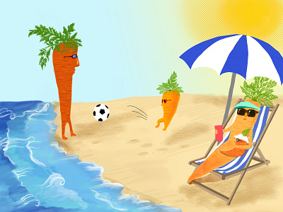 Carrot Crew carrot art carrots digital illustration family illustration illustration ipadpro vegetable illustration veggie