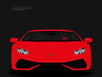 Lamborgini Huracan Illustration design graphic design illustration vector