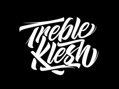 Treble Klesh Logo Design branding graphic design hand lettering logo design mark