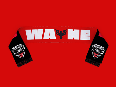 D.C. United | WAYNE Scarf - Proposed apparel art branding design graphic mls soccer sports