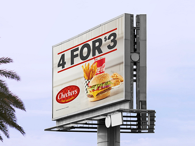 Checkers and Rally’s Billboard 🍔🍟 art artwork billboard burger design designer food graphicdesign ooh photoshop restaurant takeout vector
