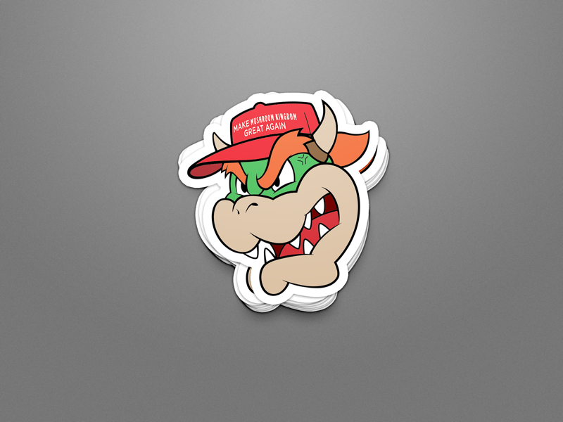 Make Mushroom Kingdom Great Again! vectorart vector typespire typedesign photoshop illustrator graphicdesign graphicart flatdesign enamel pin digitalart design creative cartoon branding brandidentity art