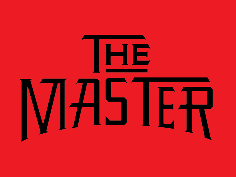 The Master illustration vector typography martial arts kung fu