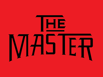The Master illustration kung fu martial arts typography vector